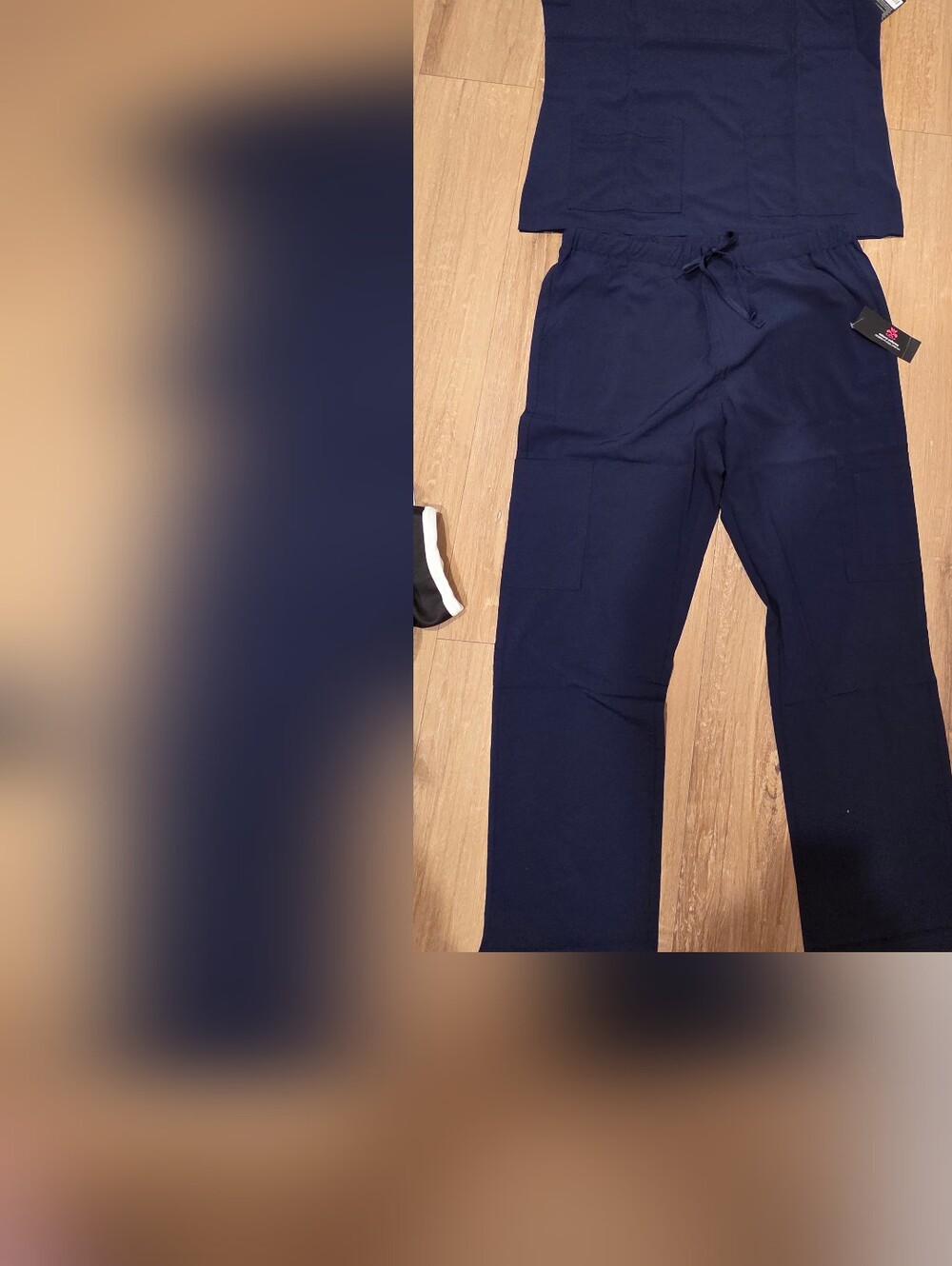 Women's Navy Scrubs Set